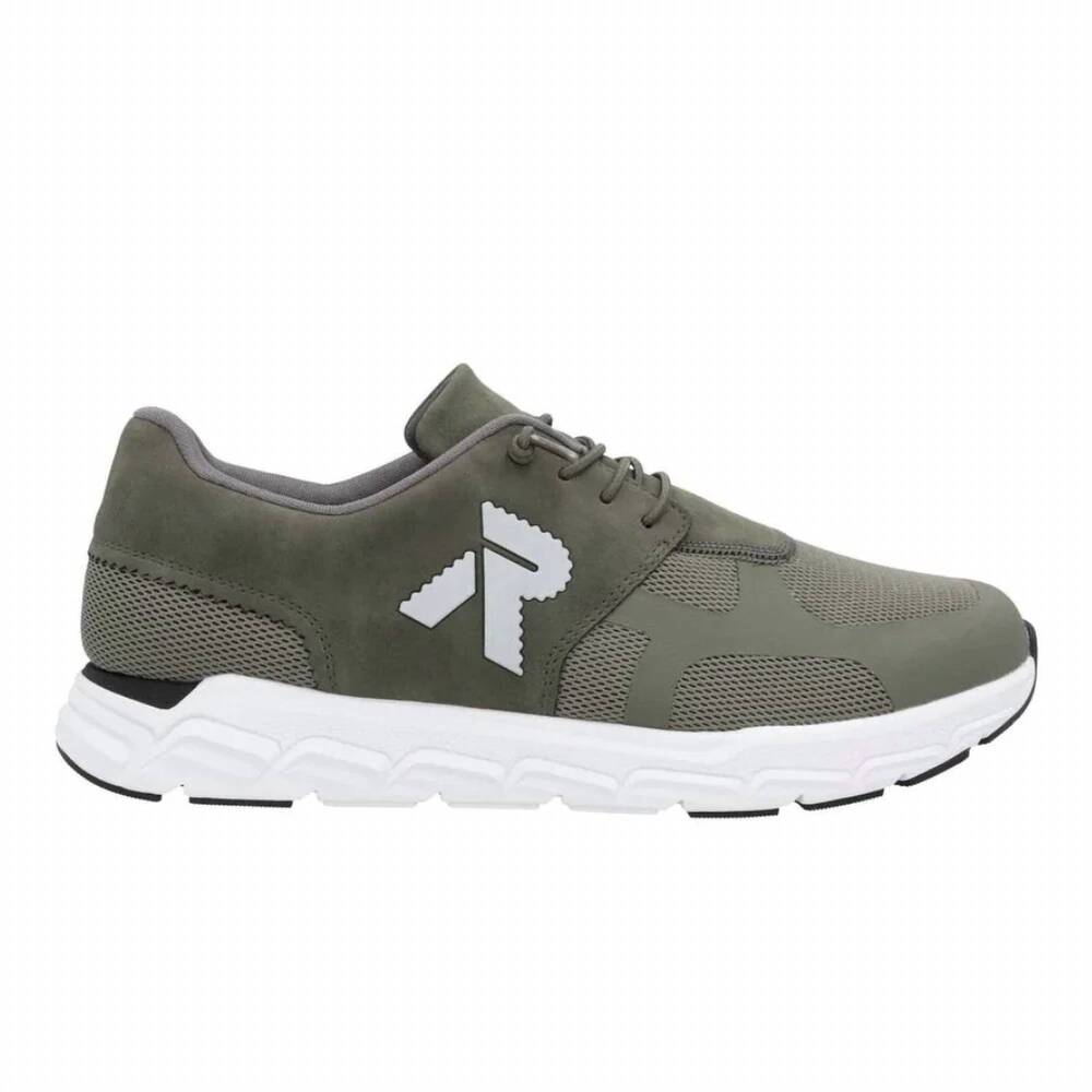NEW RIEKER men’s morgan 09100 shoe in olive / olive / moor